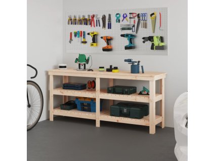 Multidom Pracovná lavica 181x50x80 cm masívna borovica