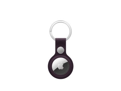 AirTag FineWoven Key Ring - Blackberry