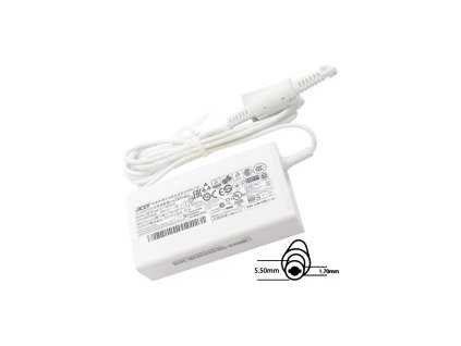 Acer orig. NTB adaptér 65W19V AC 5.5x1.7 mm (bez sieťovej šnúry) biely