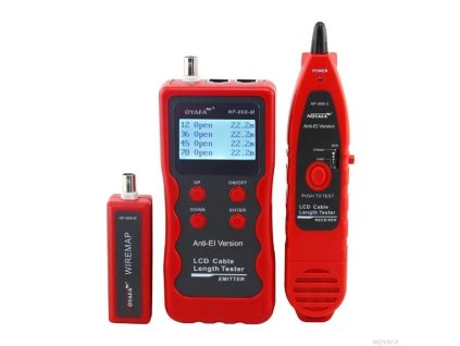 W-Star Tester káblov UTP WSNF868 detektor káblov, RJ45, RJ11, RJ12, BNC a USB