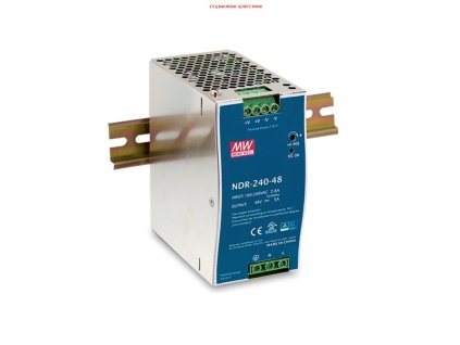 MEANWELL - NDR-240-48 - Priemyselný napájací spínaný zdroj 48V 240W na DIN