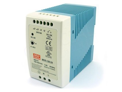 MEANWELL - MDR-100-12 - Priemyselný napájací zdroj 12V 100W na DIN lištu