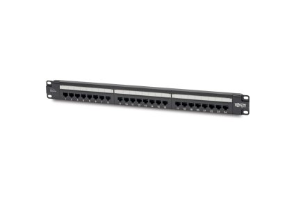 Patch panel pre montáž do racku 1U, 24x Cat6 PoE+ Compliant, 110/Krone, 568A/B, RJ45 Ethernet