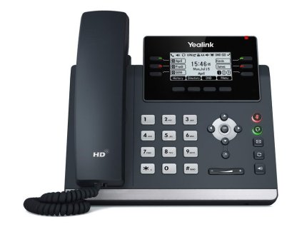 Yealink SIP-T42U SIP telefón, PoE, 2,7'' 192x64 LCD, 15 prog.tl., 2xUSB, GigE