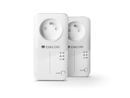 Zircon Powerline PL500, powerline adapter, přenos internetu přes zásuvky, SET