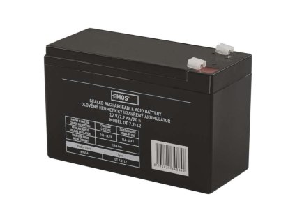 Bezúdržbový olovený akumulátor 12 V/7,2 Ah, faston 4,7 mm