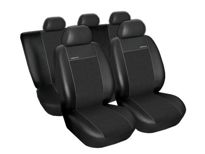 Autopotahy Dacia Dokker, od r.v. 2012, Eco kůže + alcantara černé SIXTOL
