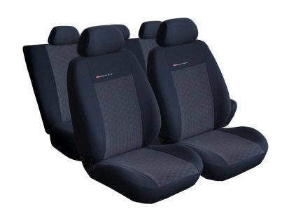 Autopotahy Opel Corsa E, 5 dveř, dělené opěradlo, od r. 2014, šedočerné SIXTOL