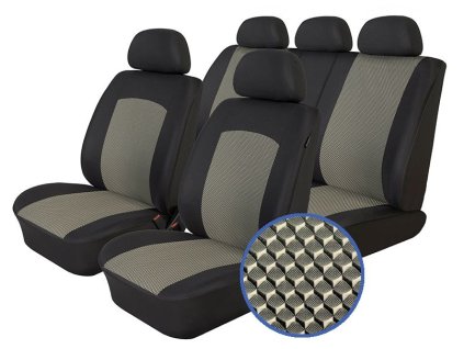 Autopotahy PEUGEOT 301 II, Citroën C-Elysée II od r. v. 2017, Dynamic šedé SIXTOL