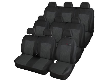 Autopotahy VOLKSWAGEN T6 TRANSPORTER, MULTIVAN, 9 míst,1+2+2+1+3, od r. 2015, antracit SIXTOL