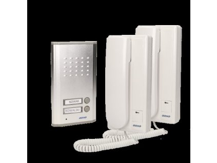 Domový telefón interkom pre dve nezávislé bytové jednotky ORNO OR-DOM-RL-903, pod omietku