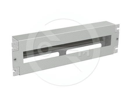 Solarix Inštalačný panel 3U s DIN lištou do 19" rozvádzača, RAL 7035, RAIL-3U-DIN