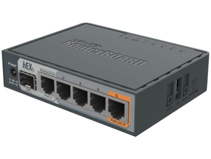 Routerboard MikroTik RB760iGS hEX, 5xGLAN, SFP, USB, L4, PSU