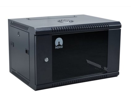 RACK skriňa závesná NEKU 19" 6U 450mm, čierna