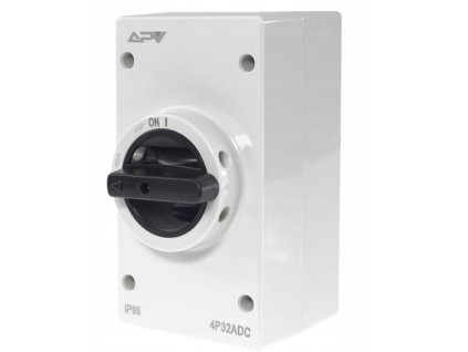 FVE Hlavný odpojovač Adelid APV 4P, otočný 32A 1200V DC, IP65