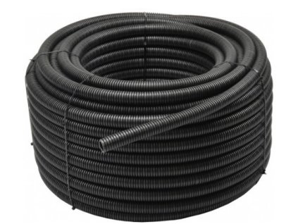 Rúrka ohybná inštalačná RKGS 20/15mm flexibilná samozhášavá 750N PVC UV čierna 50m