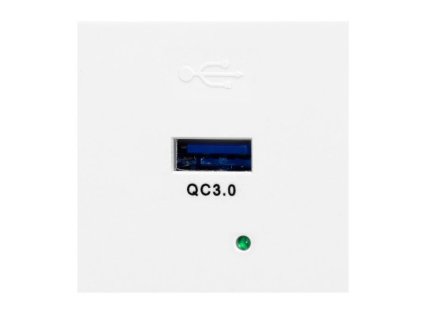 ORNO Modulárny nabíjací USB port OR-GM-9010/W/USBQ, Quick charge, farba biela