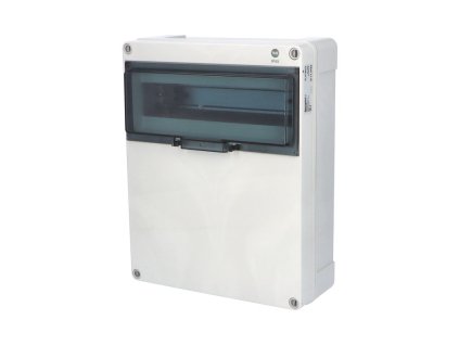 Rozvaděč FlatBOX 5813 IP65, 13mod., na omítku, průhl. dveře, 340x270x120mm