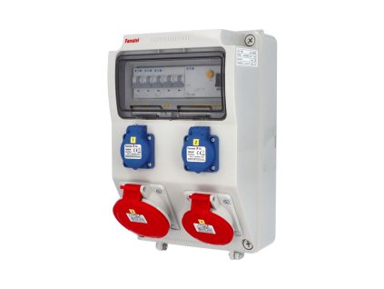 v390 - ZSF20101000.1 /3958 Zás.skříň IP54 jištěná s chráničem 40/4/003 (ekon. varianta)