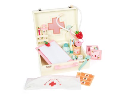 Detský drevený lekársky kufrík na malé nohy Isabel