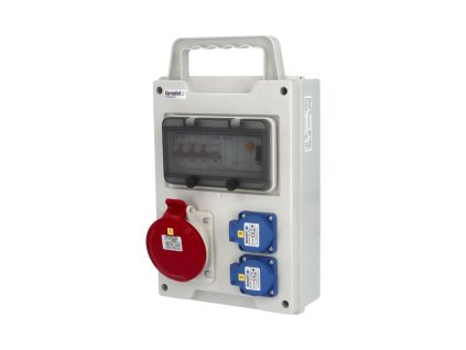 eb190 - EB200010.1 /8M Zás.skříň EasyBOX IP44 jištěná s chráničem 40/4/003, přenosná