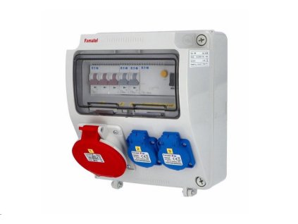 v190 - ZSF20001000.1 /3957 Zás.skříň IP54 jištěná s chráničem 40/4/003