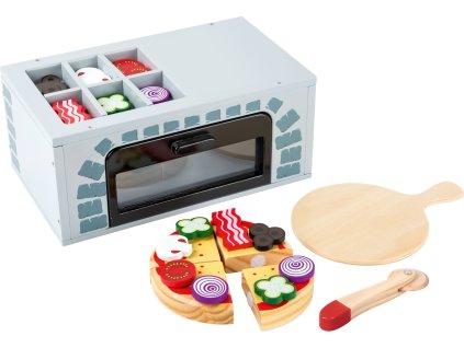 Malá drevená pec na pizzu s príslušenstvom