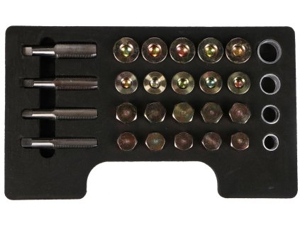 Sada na opravu závitů olejových van MECHANIC OIL PAN SET 64, 64ks SIXTOL