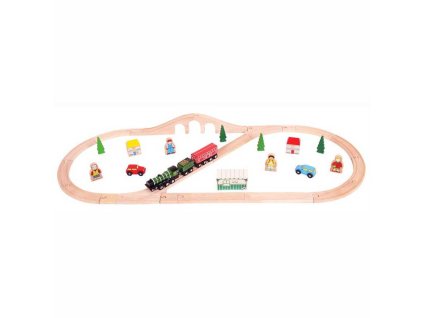 Bigjigs Rail Drevená vlaková dráha Flying scotsman