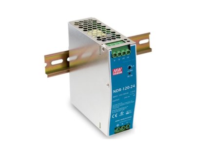 MEAN WELL NDR-120-48 průmyslový napájecí zdroj 48V 2,5A na DIN lištu