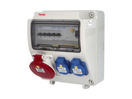 v190-6kA - ZSF20001000.1 /3957 Zás.skříň IP54 jištěná s chráničem 40/4/003