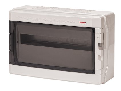 Rozvaděč AcquaPLUS 39018 IP65, 18mod. (1x18), na omítku, průhl. dveře, 290x430x160mm