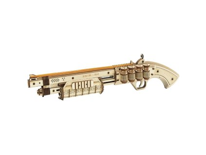 RoboTime 3D drevené mechanické puzzle Shotgun Terminator