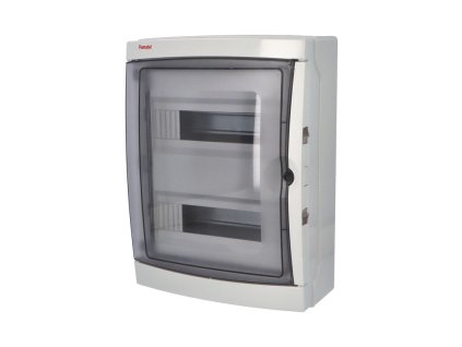 Rozvaděč Acqua 3926-TTB IP65, 26mod., na omítku, průhl. dveře, 410x310x150mm