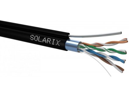 Kábel dátový Solarix FTP CAT.5E samonosný (305m) / cievka