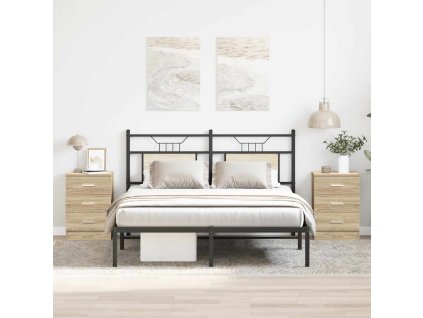 Multidom Nočné stolíky 2 ks, dub sonoma 38x35x56 cm, kompozitné drevo