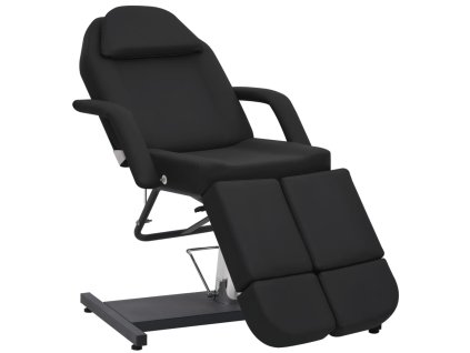 Multidom Kozmetické kreslo z umelej kože, čierne 180x62x78 cm