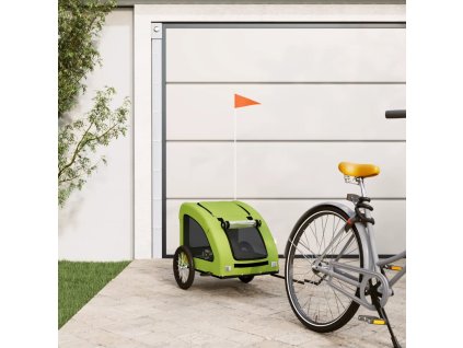 Multidom Cyklovozík pre zvieratá, zelený, oxfordská látka, železo