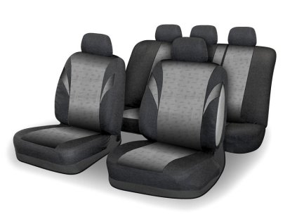 Sada poťahov sedadiel 9ks POLY šedá AIRBAG