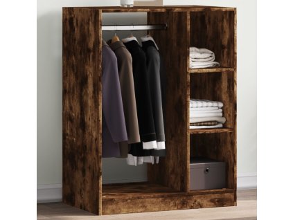 Multidom Šatník dymový dub 77x48x102 cm kompozitné drevo