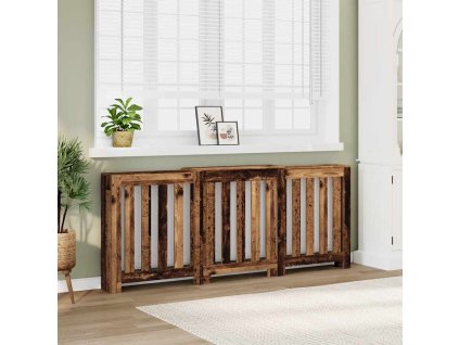 Multidom Kryt na radiátor staré drevo 205x21,5x83,5 cm kompozitné drevo