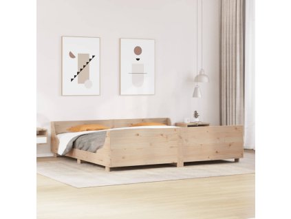 Multidom Posteľ bez matraca 200x200 cm masívna borovica