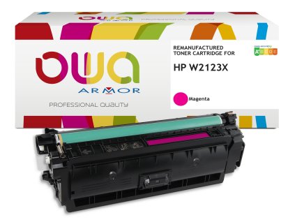 OWA Armor toner kompatibilný s HP W2123X,10000st, červená/magenta