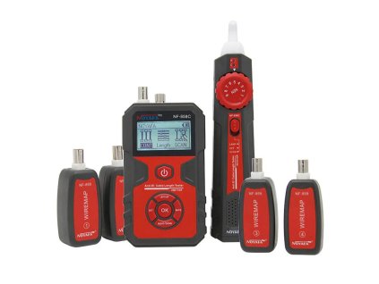 W-Star Tester káblov WSNF858C, RJ45, VFL, RJ11, BNC, POE, hľadačka, diagnostika, Li-Ion