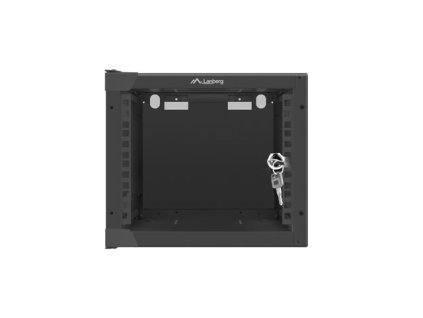 Nástenný rack 10'' 4U 280x310mm čierny flat pack