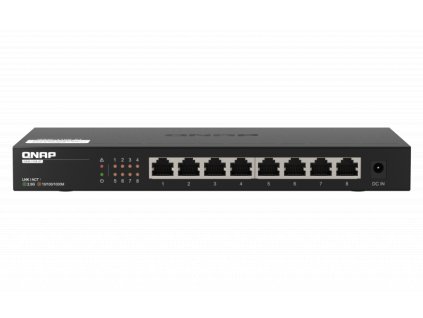 QNAP switch QSW-1108-8T (8x 2,5GbE port, pasívne chladenie, podpora 100M/1G/2,5G)