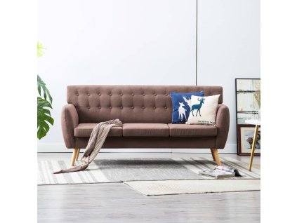 Multidom 3-miestna pohovka látkový poťah 172x70x82 cm hnedá