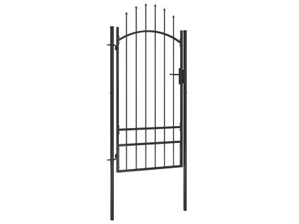 Multidom Záhradná brána, oceľ 1x2,5 m, čierna
