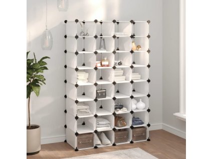 Multidom Stojan na topánky priehľadný 93x36,5x140 cm PP