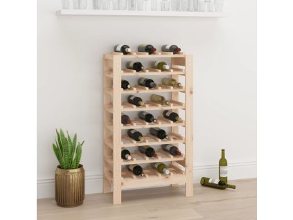 Multidom Stojan na víno 61,5x30x107,5 cm masívna borovica